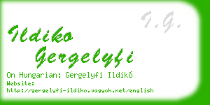 ildiko gergelyfi business card