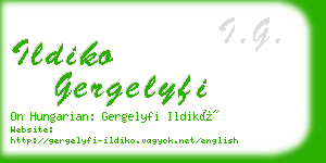 ildiko gergelyfi business card